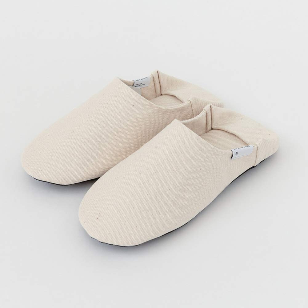 Canvas Naturlig HEM Babouche, Medium, 23-25cm, [ABE SHOES]