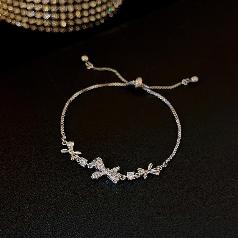 Women Gold Plated Rhinestone Zircon Bracelet Simple Sparkling Jewelry Birthday Gift