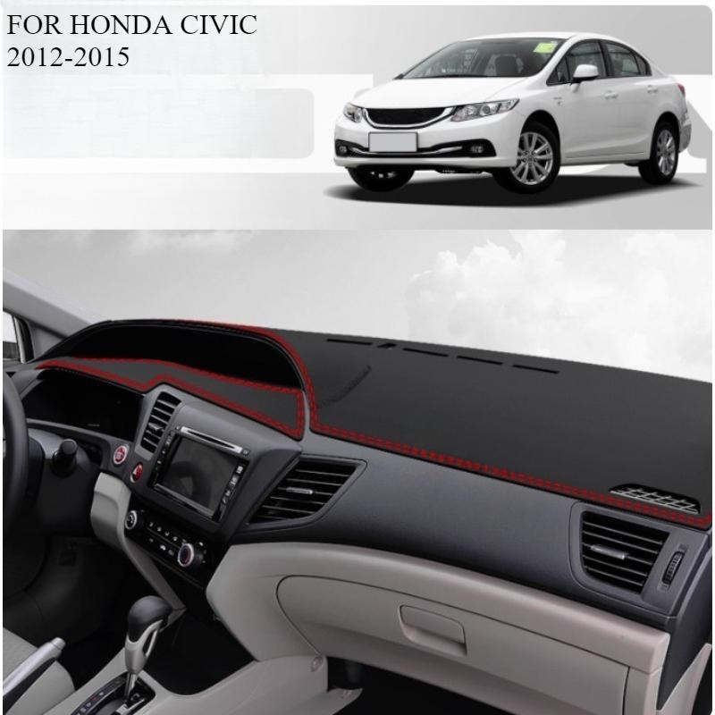 FOR HONDA CIVIC 2012-2015 Car Dash Mat Dashmat Dashboard Mat Cover Sun Shade Dash Board Cover Carpet Accessories
