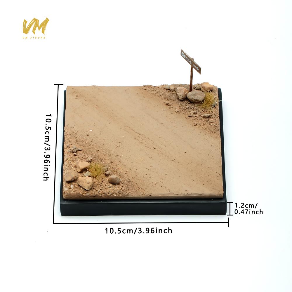 DIY Multifunctional Handmade Scene Platform Model Diorama Base Square Ground Scene for 1:64 1:24 1:43 1:18 Figures Display