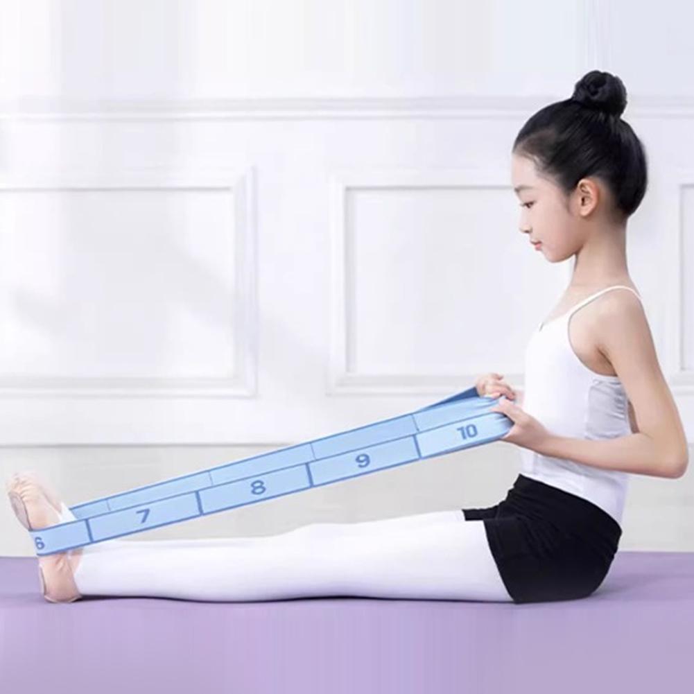 Children's Dance Elastic Band Digital Section for Stretching Resistance Belt Exercise Gymnastics Girls Rubber Band for Training