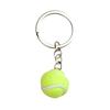 Realistic Tennis Keychain Accessory For Sports Fan Lightweight Portable Design Alloy Materials Keyring Creative Gift