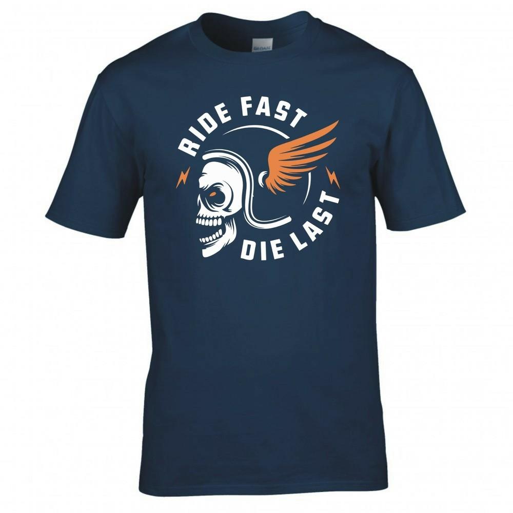 Motorcycle Ride Fast Die Last Tshirt 2XL