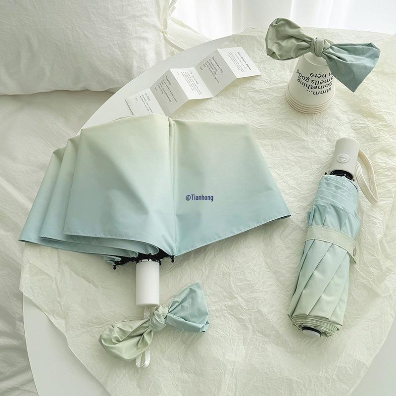 

Women s Sea Salt Blue Gradient Automatic Sun & Rain Umbrella with Anti-UV Protection Gradient Sakura Pink (Manual)