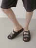 Gelato Pique HOMME Airy Moco Sleeping Dog Applique Room Shoes PMGS252947 DGRY Free Size