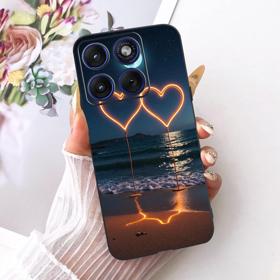 6.7" For Motorola Edge 70 Phone Case Luxury Dragon Cartoon Cover Soft Black Silicone Shell For Motorola Edge70 Moto X70 Air Etui