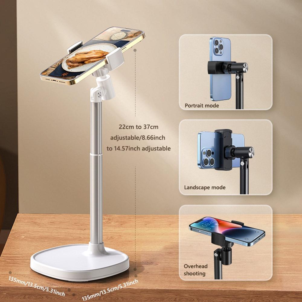 Foldable Design Aluminum Alloy Holder Mobile Stand  for Desk Use Desktop Filming Content Creation