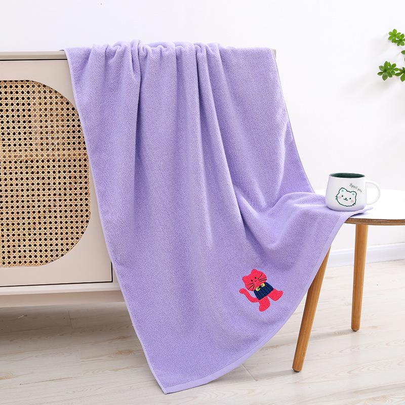 Pure Cotton Bath Towel for Household Use, Made of Absorbent and Thickened Cotton, with All Cotton Bath Towel Added