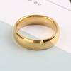 Bagues Simples en Acier Inoxydable de Haute Qualité Couleur Or pour Hommes Femmes Bague de Mariage Exclusive pour Couple Bijoux de Mode