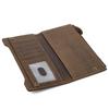 Crazy Horse Leather Long Wallet for Men Full Grain Cowhide Retro Business Wallet Handmade Snap Closure Card Holder Ready Stock