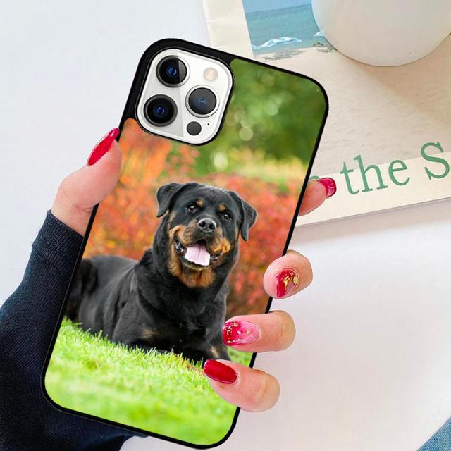 Cute Dog Puppy Rottweiler Phone Case For For iPhone 17 Air 16 15 11 12 13 14 Pro Ma Plus coque