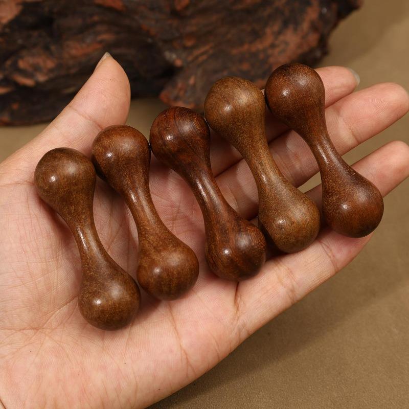 1-10pcs Wooden Finger Bone Massage Fingerbone Stress Relief Knucklebone Decompression Rotating Polishing Hand Spinner Tool