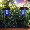Solar Mosquito Killer With 2 Light Mode Outdoor Waterproof Led Light Bug Zapper Mosquito Repellent Lamp For Garden Lawn Camping