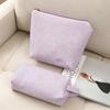 2 Pieces Makeup Bag Stripe Cosmetic Bag Capacity Mix Travel Toiletry Bag Organizer Cute Makeup Brushes Aesthetic Accessories