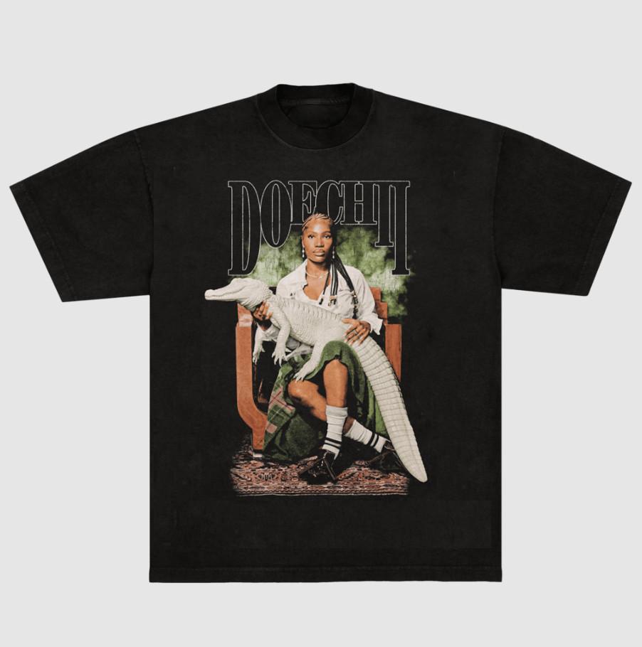 DOECHII Camiseta Oversized Cotton Adult TShirt Unisex T-Shirt M