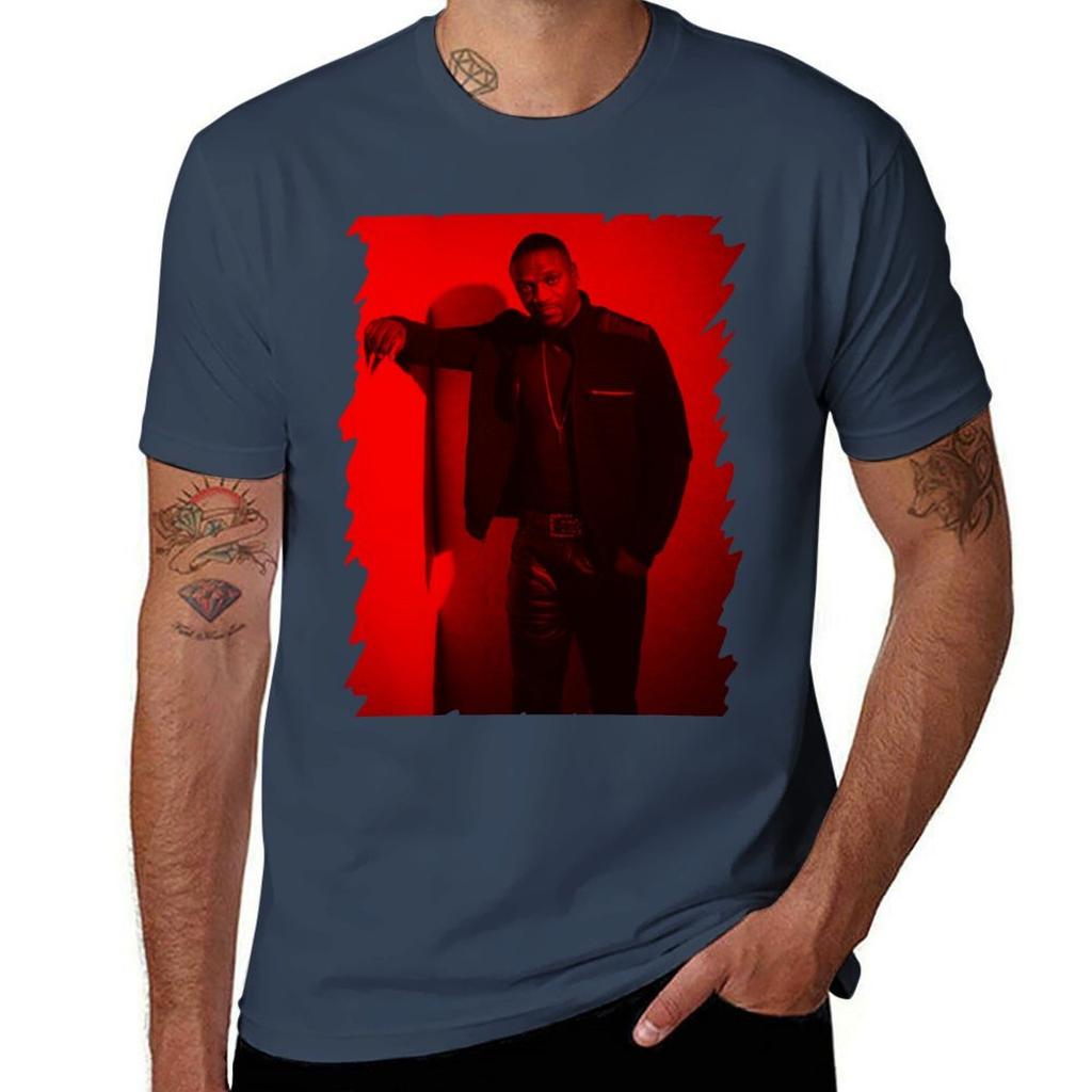 Akon Celebrity TShirt Large Size Casual Short Sleeve Top TShirt