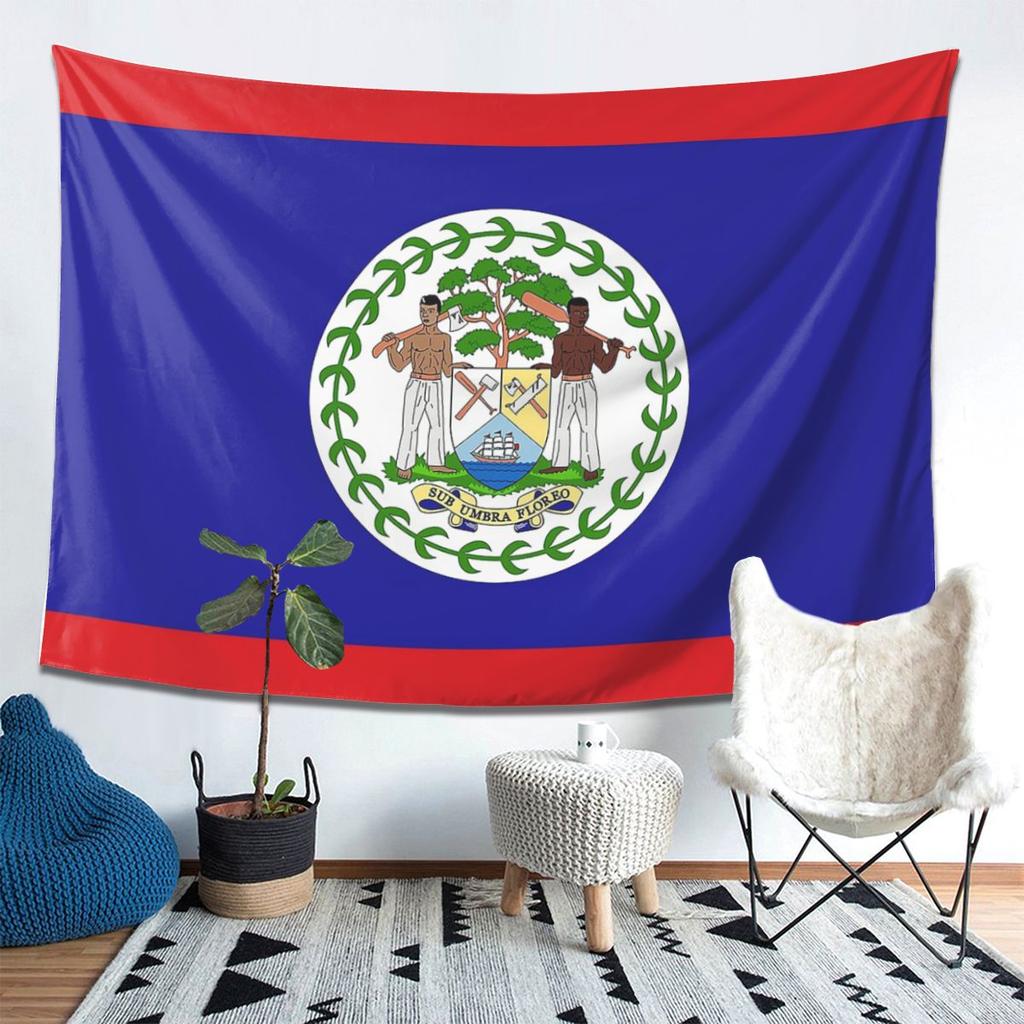 Belize Flag Gifts Stickers Products Tapestry Decoration Art Aesthetic Tapestries for Living Room Home Wall Cloth Wall Hanging