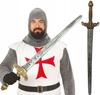 Knight's Two-Handed Sword Medieval Weapon Warrior Gladiator Ball 90Cm