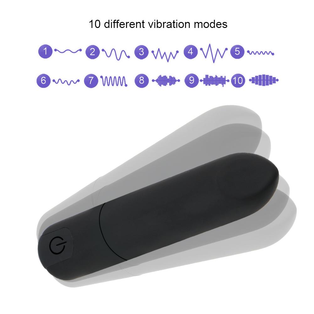 Powerful Bullet Vibrator Mini Lipstick Vibrators Anal Dildo Vibrator 10 Speeds Clitoris Stimulator Waterproof Sex Toys for Women Sex Products