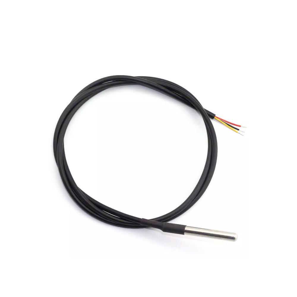 5/1pcs DS18B20 1M 2M 2.5M 3M Waterproof Cable Temperature Probe Waterproof Temperature Sensor DS18B20 Waterproof Cable