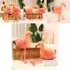 Flamingo-Plüschtier Geschenk für Mädchen Weicher Kristall-Samt Verzierte Sammlerpuppe