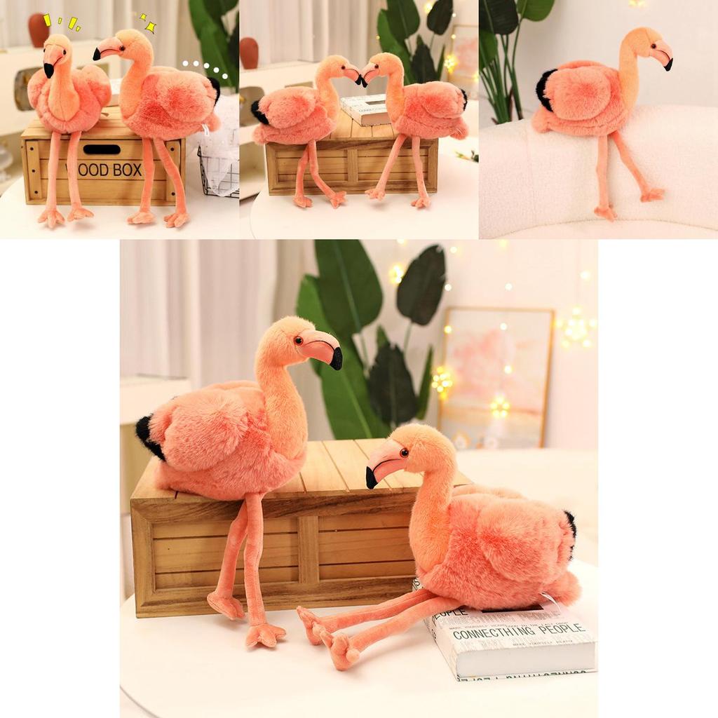 Flamingo-Plüschtier Geschenk für Mädchen Weicher Kristall-Samt Verzierte Sammlerpuppe