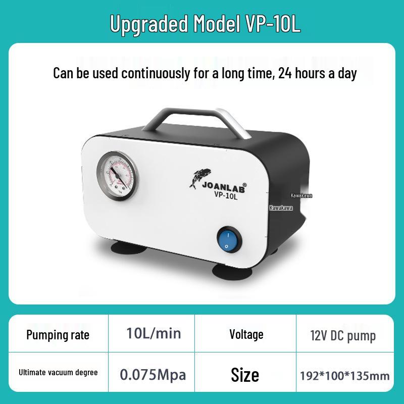 JOANLAB Adjustable Oil-Free Vacuum Pump for Lab Filtration