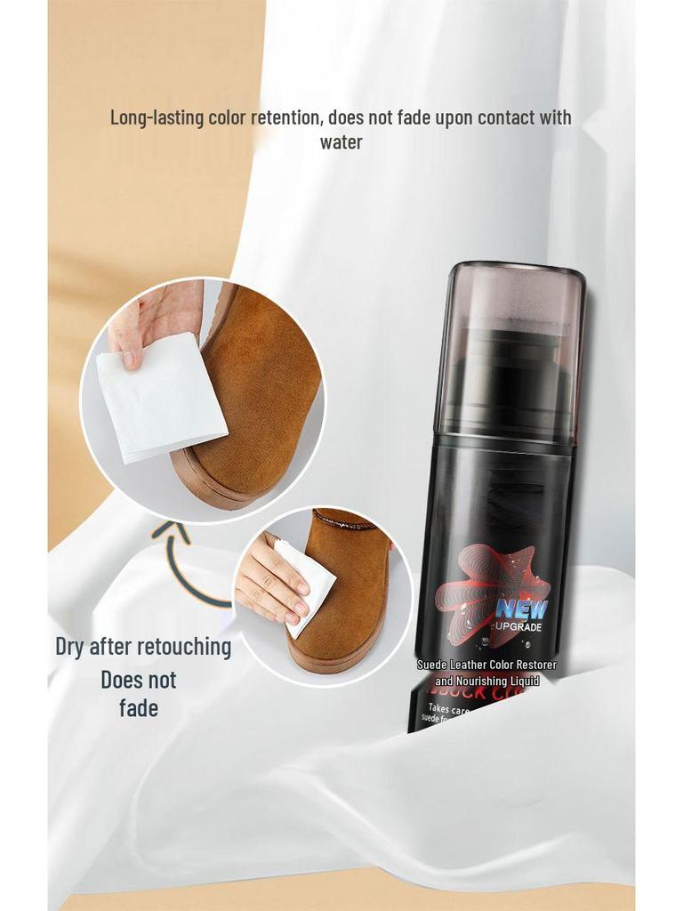 Black Suede Shoe Restoration and Care Liquid Cleanser