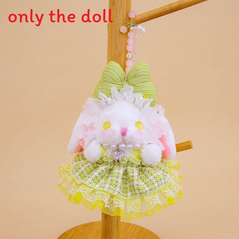 Rabbit Adorable Plush Pendant With Bow And Dress Decoration For Kids Decor