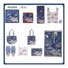 Marushin Moomin Handkerchief, Large, 100% Cotton, Made In Japan - Versatile for Lunch Wraps, Neck/Wrist Scarves, Hair Ties, Bag Accessories, Bandana