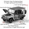 AAZS1 1:18 Russland UAZ Hunter Wohnmobil Modell Spielzeugautos Legierung Druckguss Sound Licht Türen Geöffnet Rückziehbar Simulation Geländefahrzeuge für Kinder