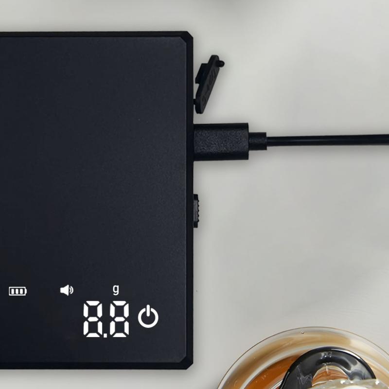 Rechargeable Digital Scale Kitchen Coffee Scale with Automatic Timing High Precisions 5 Modes Drip Espresso Scale