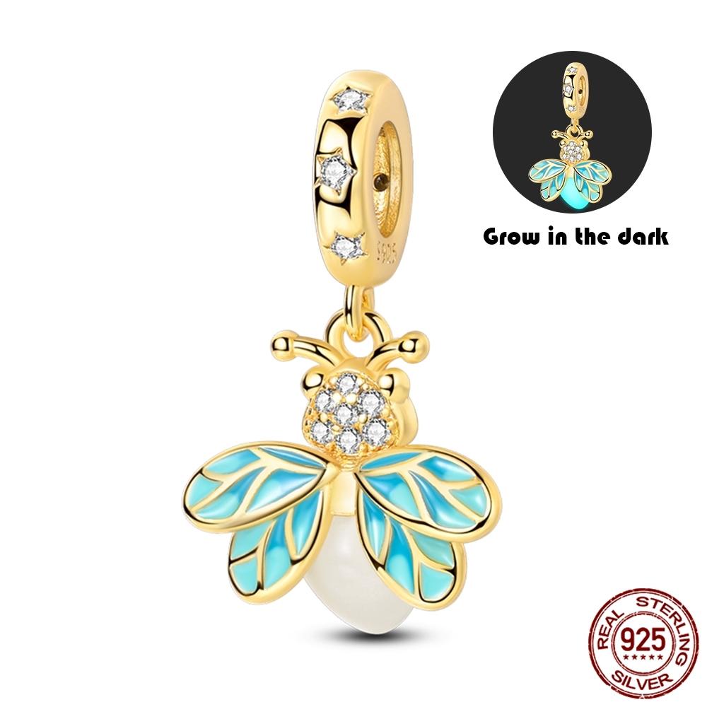 New Incopper Charms Luminous Firefly Stars Charm Fit Originalbracelets Pendants For Women Beads Diy Party Jewelry