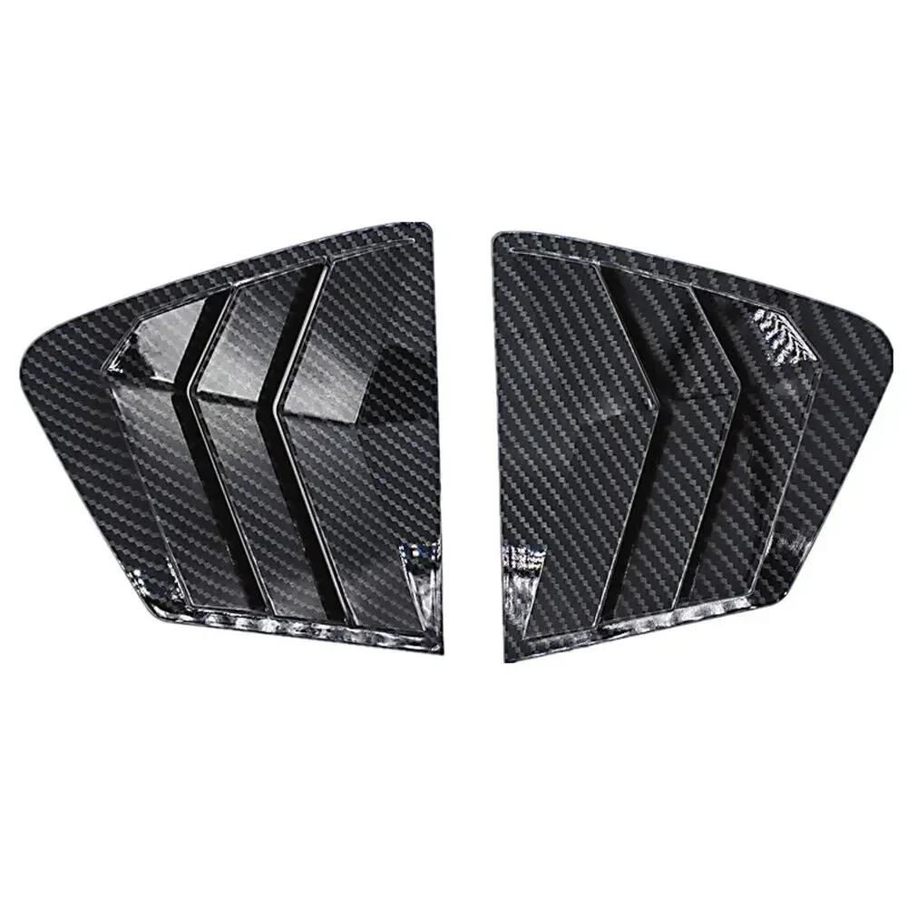 For Honda Civic 9th Sedan 2011 2012-2015 ABS Plastic Rear Window Quarter Louver Cover Side Vent Trim Car Adhesive Accessories