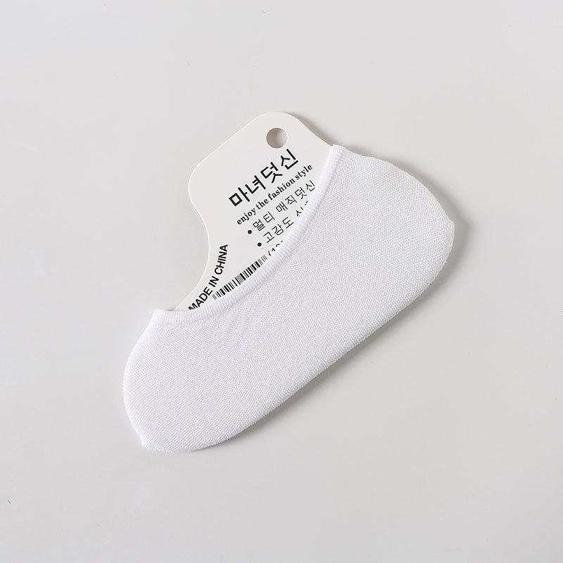 10 Pairs of  Women's Summer Ultra Thin Candy Color Versatile Breathable Silicone Invisible Boat Socks
