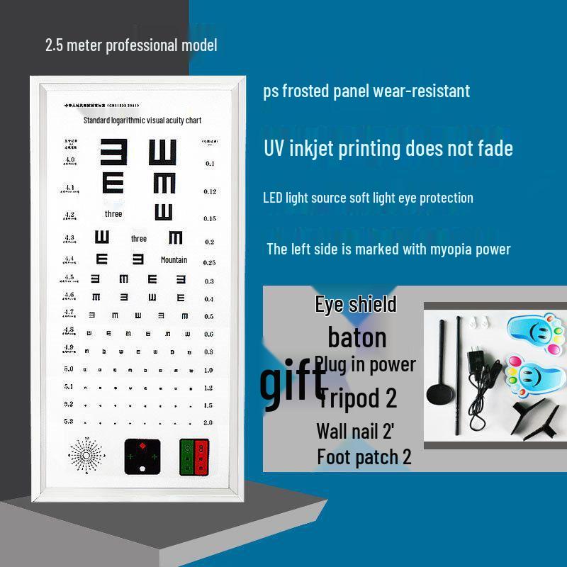 

Hospital Vision Test Light Box with Remote-Controlled Dimming - Eye Chart Model, China