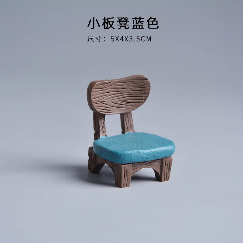 Cute Cartoon Cat Frog Bear Yellow Chair Computer Model Office Ornament Mini Home Decor Crafts Accessories Desktop Figurines Gift