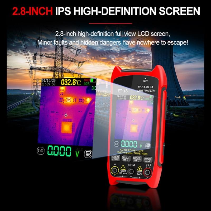 ET14S Thermal Imaging Device Multimeter 2 in 1 Thermal Imager 2.8inch Screenfor Accurate Measurements Home Appliance