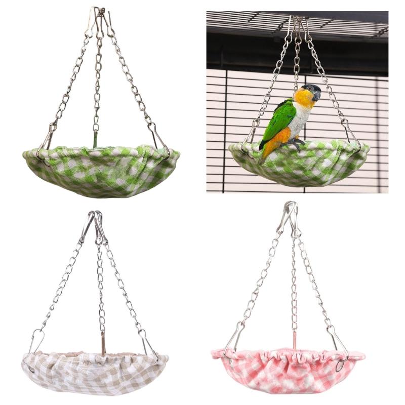 Hanging Bird Hammock Swing Small Size Bird Sleepings Huts for Conures,Budgies Waterproof Bird Bed for Cage
