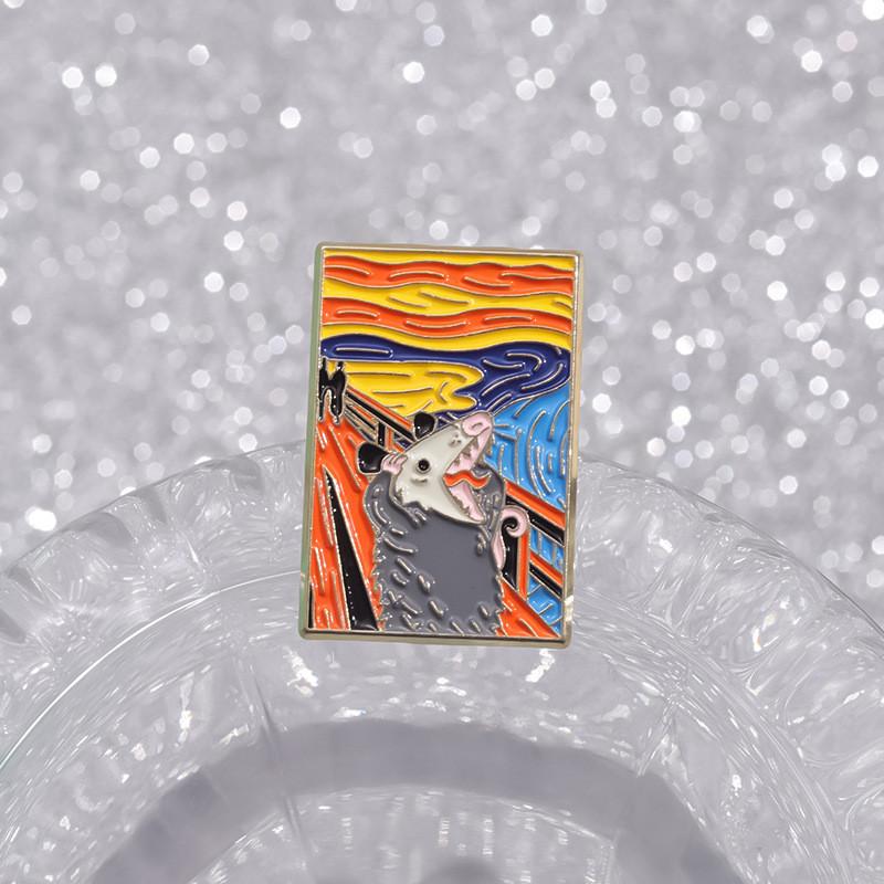Cartoon Unique Character Brooch Creative Artistic Enamel Pin For Decoration Stylish