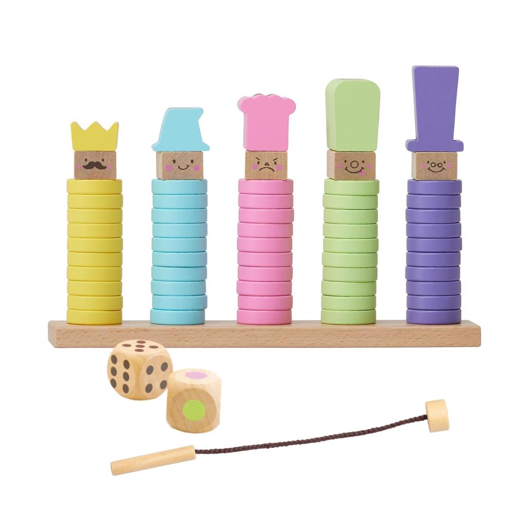 Puddy First Time Building Blocks RING10 Educational Wooden Toy for Ages 1 and 2 [Woody Exclusive] (Original)