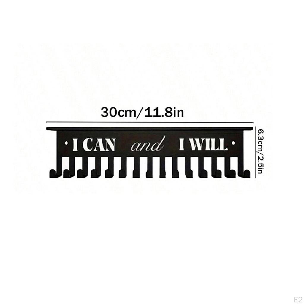 Achievements Medal Holder Metal Awards Rack Sturdy Wall Mounted Organizer Trophy Shelf for Race