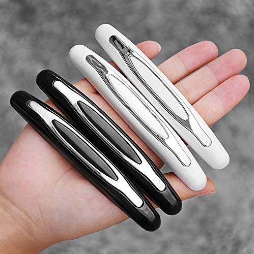 Losuya Car Door Protection Edge Protection Strip Bumper Guard Anti-Collision Protector 4 Rubbers for Universal Car (Silver)