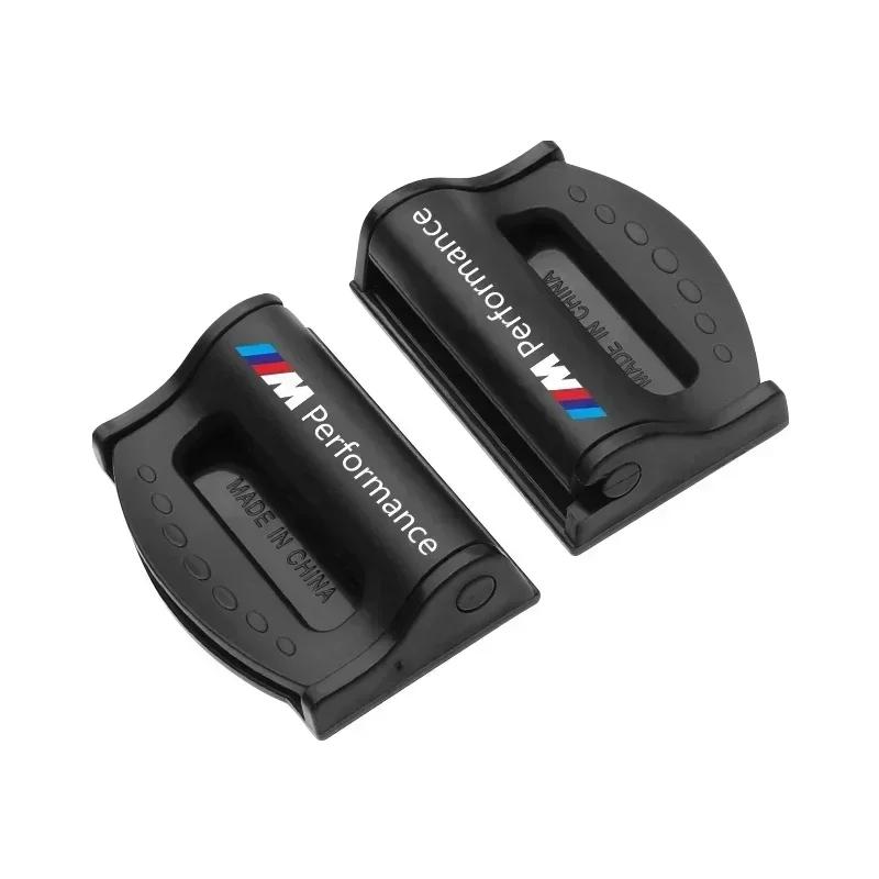 X5 X7 For BMW 2Pcs Car Safety Seat Belt Buckle Clip Seatbelt Stopper Adjuster Clip For BMW F30 F10 E90 F20 E46 E60 E70 E39 E36 E
