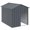 VidaXL Niche pour chien avec toit anthracite acier galvanisé 172348