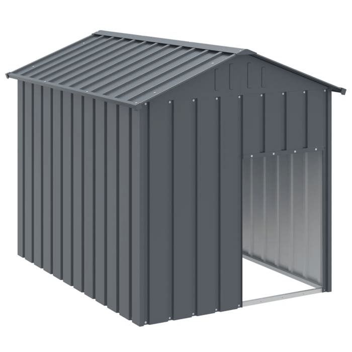 VidaXL Niche pour chien avec toit anthracite acier galvanisé 172348