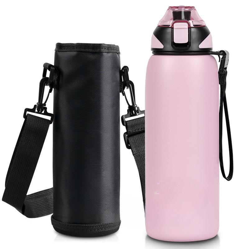 

Stainless Steel Mug Large Capacity Outdoor Portable Cups for Boys Girls Travel Camping Hiking 400ml розовый
