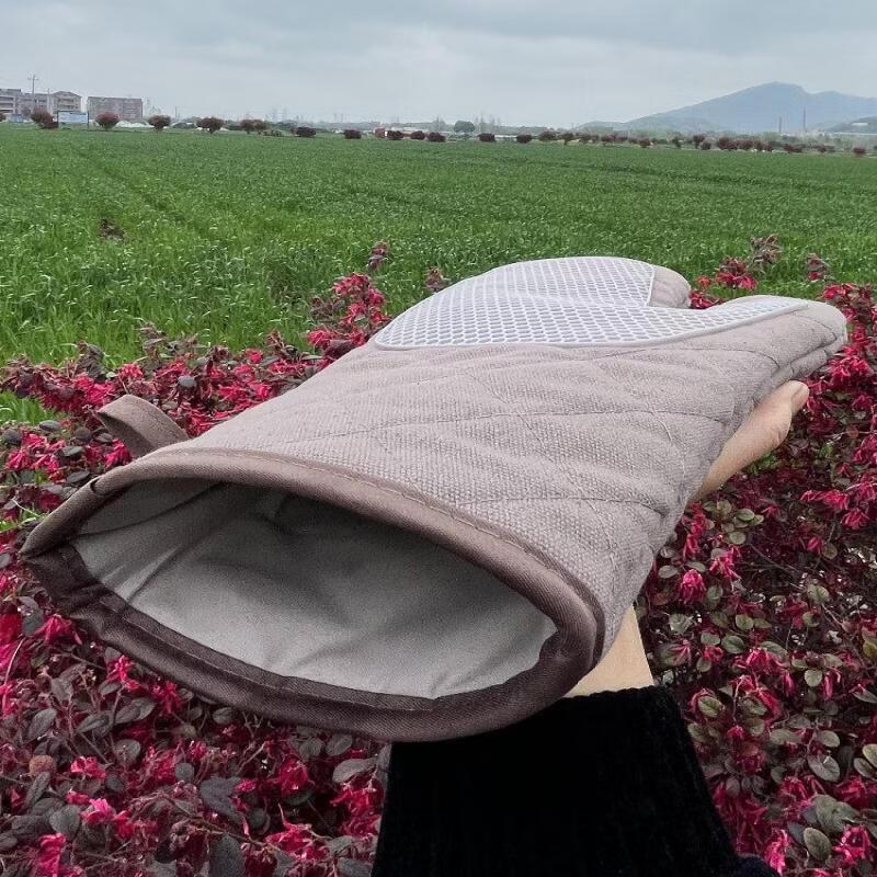 Hanyou High-Temperature Resistant Canvas & Silicone Kitchen Gloves