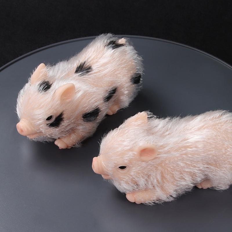 Miniature Reborns Pig Doll Figurine 5PCS Sensory Animal Figure Doll Nursing Toy For Children Indoor Outdoor Pretend Play