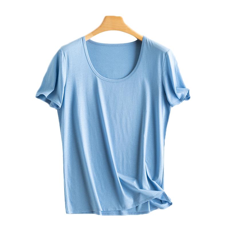 Sommer Kurzarm Damen T-Shirts Echte Seide Leinen Baumwolle T-Shirt Damen Lässige Tees V-Ausschnitt Frau Einfarbige Oberteile